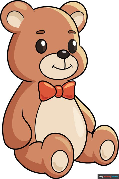 Learn how to draw a teddy bear with this step-by-step guide. Follow the simple steps to create a basic teddy bear outline and add facial features, fur, and color.